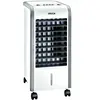 Image de Jocca Climatiseur portable froid (80 W) et chaleur (2 000 W) | Climatiseur et humidificateur à eau et glace avec roues | 3 vitesses | été et hiver | Réservoir d'eau 3 L | Avec 2 blocs de glace