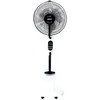 Image de Jocca Ventilateur sur pied avec nébuliseur, télécommande, 3 vitesses, 60° d'oscillation, réservoir 2,8 L, brume réglable, minuteur, 40 x 40 x 127 cm, blanc