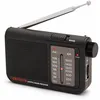 Image de Aiwa Radio AM/FM de poche RS-55/BK avec entrée Heasphone et écouteurs stéréo en métal Noir