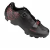 Image de GES Chaussures de vélo VTT Mountracer 2 Rouge/Noir avec Fermeture Boa, Noir, 44 EU