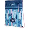 Image de SKPAT - Sac à Dos Cordon pour Enfant - Sac à Cordon pour Fille/Garçon Multi Fonctions - Sac à Cordon de Sport en Tissu Léger et Résistant, bleu