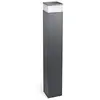 Image de Balise extérieure Cubik avec lumière LED blanc chaud 3000K, hauteur 1000 mm de couleur gris urbain
