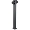 Image de Leds-C4 Cubus - Paletto luminoso a LED 2 luci da esterno Urban Grey IP65
