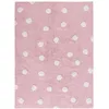 Image de Lorena Canals Tapis Lavable Polka Dots 100% Coton -Rose - Blanc- 120x160 cm
