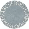 Image de Lorena Canals ABC Tapis Lavable Rond en Coton 150 x 150 x 30 cm Bleu