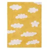 Image de Lorena Canals Nuages Lavable Tapis, Coton, Moutarde, 120 x 160 x 30 cm