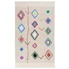 Image de Lorena Canals-Tapis Lavable pour Chambre d'enfant KAAROL en Multicolore. Fait à la Main en Forme rectangulaire avec du Coton Naturel à Poils Courts et des teintures Non Toxiques-Taille:200x140cm