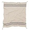Image de Lorena Canals Plaid Stripes 100% Coton -Beige - Gris- 125x150 cm