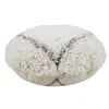 Image de Lorena Canals - Woolable - Pouf Berber Soul - Beige, Gris Foncé - 100% Laine 70x70cm
