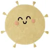Image de Lorena Canals Tapis Lavable You're My Sunshine - Jaune Clair, Gris foncé, Pêche - 97% Coton 3% Autres fibress Base : Coton recyclé - Ø100 cm