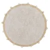 Image de Lorena Canals Tapis Lavable en Machine Bubbly Natural - Honey 97% Coton 3% Autres Fibres -Beige, Jaune- Ø 120 cm