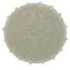Image de Lorena Canals Tapis Lavable en Machine Bubbly Olive - Natural 97% Coton 3% Autres Fibres Base: Coton recyclé -Vert, Beige- Ø 120 cm