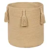 Image de Lorena Canals Panier Woody Honey 97% Coton 3% Autres Fibres -Miel foncé, Miel Clair- 30x30 cm