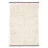 Image de Lorena Canals-Tapis Lavable pour Chambres d'enfants. Rugcyled ABC en Couleur Naturelle-Fait à la Main en Forme de Rectangle et fabriqué en Coton Naturel et en teintures Non Toxiques- Taille:90x130cm