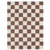 Image de Lorena Canals - Tapis Lavable carrelage de Cuisine Coton Marron 120 x 160 cm