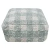 Image de Lorena Canals Pouf Vichy Vert Sauge 20 x 40 x 40 cm