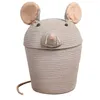 Image de Lorena Canals Panier de Rangement Rat Gris 25 x 30 cm