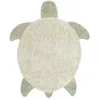 Image de Lorena Canals Tapis lavable Tortue marine pour salon ou chambre à coucher Olive naturelle 110 x 130 cm