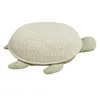Image de LORENA CANALS Panier bébé Maman Tortue Olive Ivoire Naturelle. 45x70 cm
