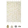 Image de Lorena Canals - Tapis de Jeu Enfant Coton avec Franges Lavable en Machine Pollination - Enfant - Ivoire - Dimensions: 130 x 90 CM