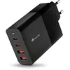 Image de NGS Bud 100 W - Chargeur Mural Ultra Rapide avec 2 Ports USB-C(PD & PPS 100 W) 2 USB-A (QC 3.0 30 W) Compact et Portable pour Smartphones, tablettes, Ordinateurs Portables, matériaux GAN ignifuges,