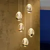 Image de Schuller Valencia Suspension LED Rocio, 5 lampes, ronde, métal, verre, or