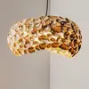 Image de Schuller Valencia Suspension LED Narisa Ø 46 cm doré rosé/brune