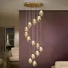 Image de Schuller Valencia Suspension LED Rocio 14 lampes dorée Bluetooth