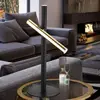 Image de Schuller Valencia Lampe à poser LED Varas, noire/dorée, à 2 lampes