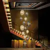 Image de Schuller Valencia Suspension Ovila, 13 ampoules, gris fumé/cognac, verre, E27