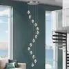 Image de Schuller Valencia Suspension LED Rocio, 14 ampoules, chrome, suspension de 500 cm, à intensité