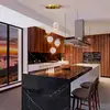 Image de Schuller Valencia Suspension LED Austral doré/clair, 5 lampes ronde