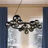 Image de Schuller Valencia Suspension Astros, 14-flux, noir, verre gris fumé
