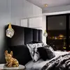 Image de Schuller Valencia Suspension LED Aquaria, verre clair, or, polyédrique