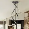Image de Schuller Valencia Suspension LED Edna, à 5 lampes, métal, noir, intensité variable non