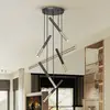 Image de Schuller Valencia Suspension LED Edna, 5 lampes, métal, noir, intensité variable