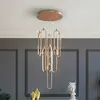 Image de Schuller Valencia Suspension LED Colette, à 9 lampes, ronde, or rose