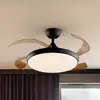 Image de Schuller Valencia Ventilateur de plafond LED Venturi noir/fumé DC Ø 106 cm silencieux