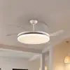 Image de Schuller Valencia Ventilateur de plafond LED Vento blanc/bronze/transparent, Ø 150 cm silencieux