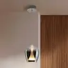 Image de Schuller Valencia Suspension LED Suspiro, Ø 18 cm, couleur chrome/gris fumé, verre