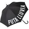 Image de Fisura. - Grand parapluie Plastique et aluminium (P*ta lluvia, noir), diamètre 106 cm, parapluie automatique avec bouton