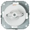 Image de Fontini - Garby Colonial - Interrupteur Va & Vient Porcelaine Blanche