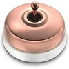 Image de FONTINI - Va et Vient Porcelaine blanche Carcasse+manette cuivre brillant DIMBLER