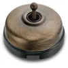 Image de Fontini - Va Et Vient Porcelaine Noire - Carcasse Bronze