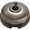 Image de FONTINI - DIMBLER - Interrupteur Va & Vient Porcelaine Noire Coque Nickel Satiné Réf. 60308793