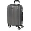 Image de ITACA - Valise Cabine 55x40x20 Rigide Légère à Roulette 4 Roues Pivotantes avec Cadenas à Combinaison Bagage Cabine Idéal pour Voyager en Avion Petite Valise Compacte Compatible avec Rya, Anthracite