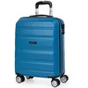 Image de ITACA - Valise Cabine 55x40x20 Rigide légère à Roulette 4 Roues pivotantes avec Cadenas à Combinaison. Bagage idéal pour Voyager en Avion Petite, compacte, Compatible avec Ryanair, Bleu