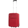Image de ITACA - Valise Cabine 55X40X20 légère et résistante Bagage Cabine idéal pour Voyages Courts Valise Cabine Tissu Souple 4 Roues pivotantes Compatible Ryanair, Rouge