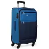 Image de ITACA - Valise de Voyage Moyenne 4 Roues Trolley 67 cm en Polyester EVA Extensible. Souple Résistant et Léger. Manche Poignées et Cadenas. Étudiant Professionnel. 701060, Color Bleu-Bleu Marine