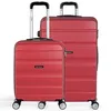 Image de Set de valise rigide avec roulettes pivotantes - Léger, grande capacité, or
